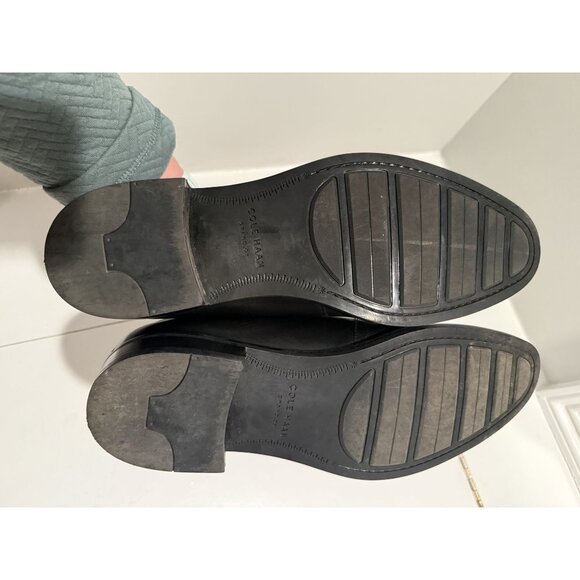 NEW Cole Haan Venetian Black Leather Slip On Loafers Mens US 11.5 $170 [jb] main image 4